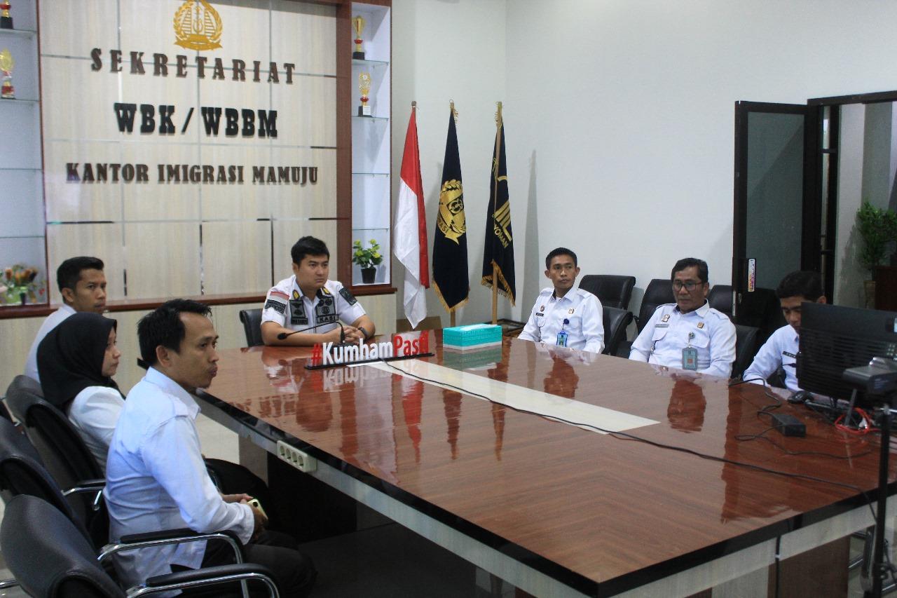 Imigrasi Mamuju Ikuti Percepatan Pelaksanaan Survei Penilaian Integritas KPK 2024