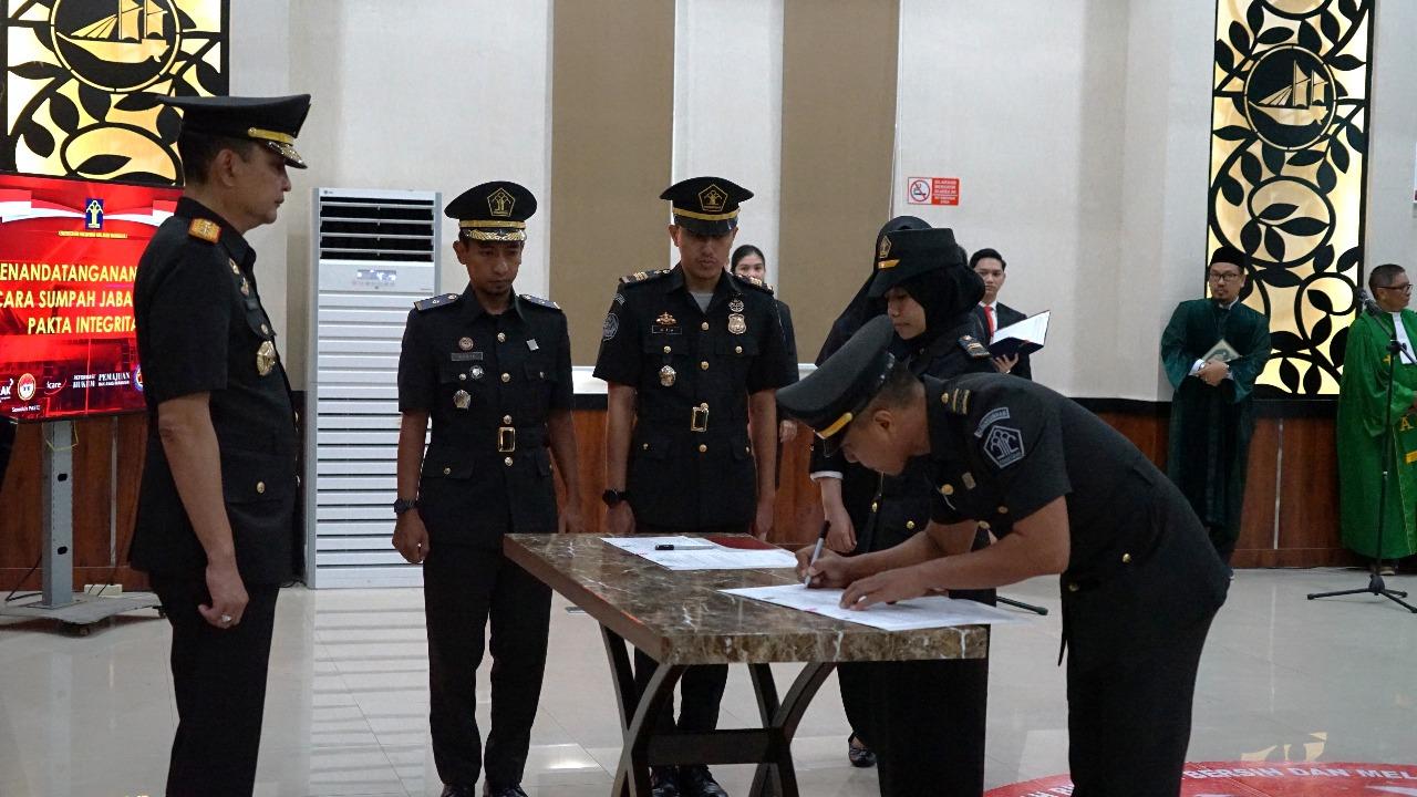 Resmi Dilantik, Dua Pejabat Kanim Mamuju Siap Emban Amanah