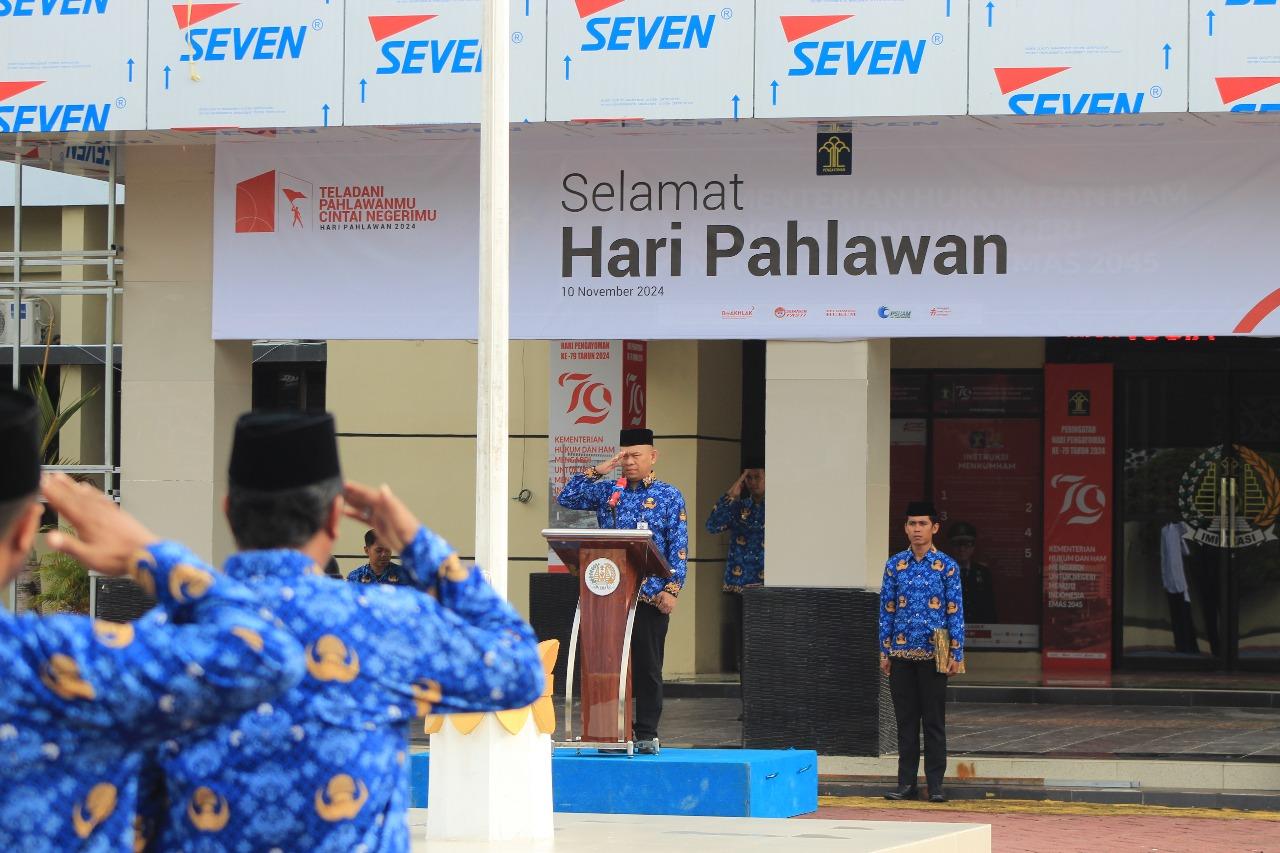Peringati Hari Pahlawan, Kantor Imigrasi Mamuju Gelar Upacara