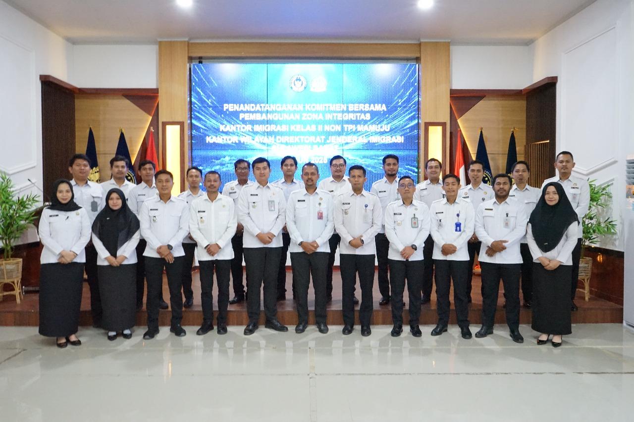 Siap Wujudkan WBK, Imigrasi Mamuju Canangkan Pembangunan Zona Integritas