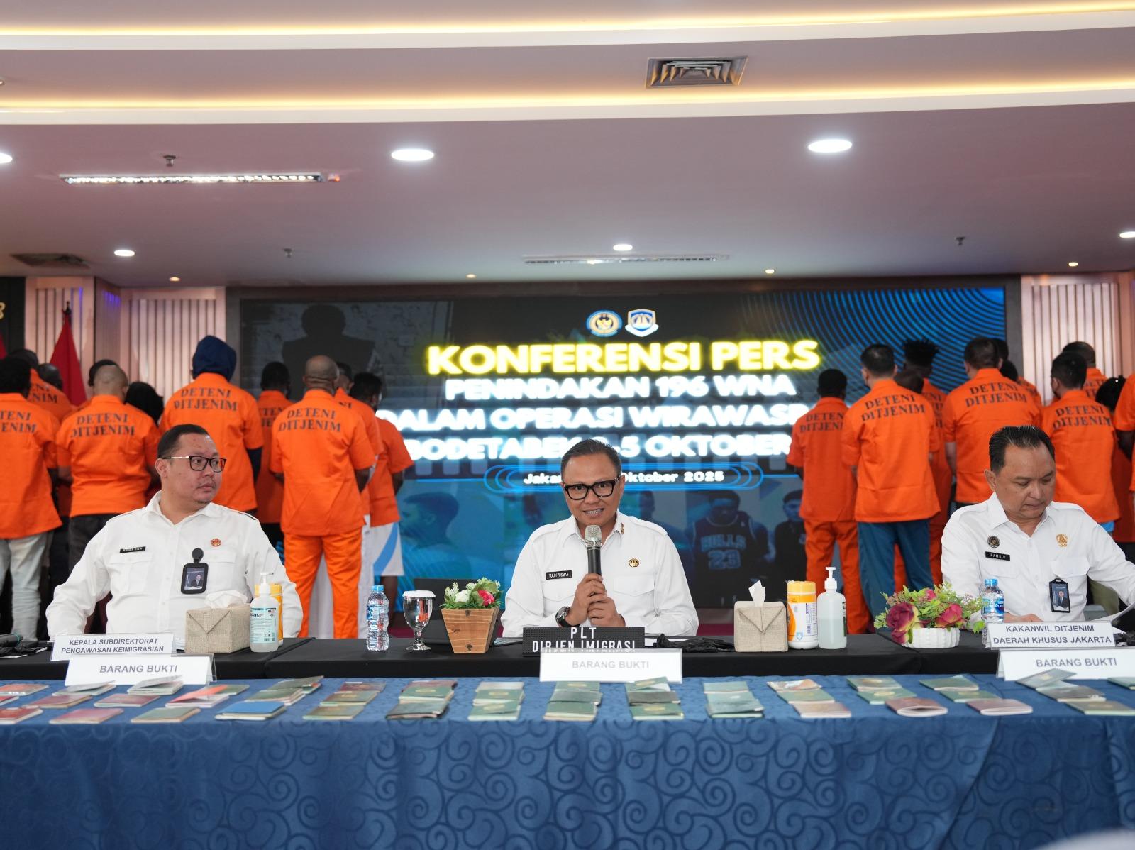 196 WNA Ditindak Imigrasi Selama Tiga Hari Pelaksanaan Operasi Wirawaspada
